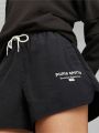  מכנסי ניילון קצרים עם לוגו של PUMA