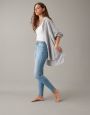  מכנסי ג'ינס SELF SIZE SUPER HIGH-RISE JEGGING של AMERICAN EAGLE