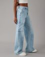  מכנסי ג'ינס SUPER HIGH-RISE BAGGY WIDE LEG של AMERICAN EAGLE