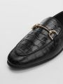  נעלי מוקסין עור בטקסטורה / נשים של MANGO