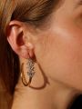  עגילי Mary hoop Earrings S / נשים של KEREN WOLF