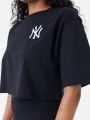  טי שירט קרופ עם לוגו New York Yankees של NEW ERA
