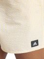  מכנסי בגד ים בהדפס פסים עם פאץ' לוגו של ADIDAS Performance