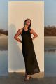  שמלת מקסי שחור של LUMA BY GOTTEX 