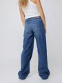  מכנסי ג'ינס גבוהים בגזרה רחבה של AMERICAN EAGLE