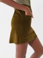  חצאית מיני קורדורוי עם כפתורים BDG של URBAN OUTFITTERS