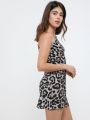  שמלת מיני וואן שולדר בהדפס מנומר של TERMINAL X
