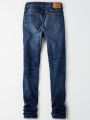 ג'ינס סקיני ארוך בשטיפה כהה עם קרעים / גבריםג'ינס סקיני ארוך בשטיפה כהה עם קרעים / גברים של AMERICAN EAGLE image №2