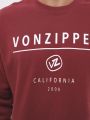  סווטשירט פוטר עם הדפס לוגו של VON ZIPPER