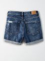  ג'ינס קצר עם קרעים / נשים של AMERICAN EAGLE