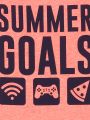  גופייה עם הדפס Summer Goals / בנים של THE CHILDREN'S PLACE 