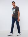 ג'ינס בשטיפה כההג'ינס בשטיפה כהה של FOX image №1