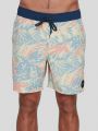 מכנסי בגד ים בהדפס עלים / גבריםמכנסי בגד ים בהדפס עלים / גברים של RVCA image №1