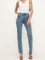  ג'ינס גבוהה בשטיפה בהירה של TERMINAL X
