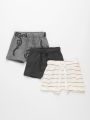  מארז 3 מכנסיים קצרים בהדפסים שונים מבד ג'רסי דק / 0M-2Y של TERMINAL X KIDS