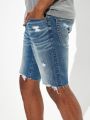  ג'ינס קצר עם קרעים ווש של AMERICAN EAGLE