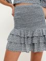 חצאית מיני סביון בהדפס פייזלי של YANGA