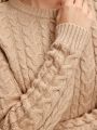  סוודר בטקסטורת צמות של AMERICAN EAGLE