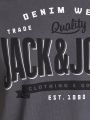  טי שירט עם הדפס לוגו של JACK AND JONES