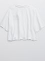  חולצת פולו קרופ עם הדפס / נשים של OFFLINE