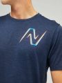  חולצת ריצה עם לוגו של NEW BALANCE