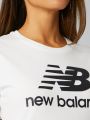  טי שירט עם הדפס לוגו של NEW BALANCE