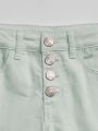  מכנסי ג'ינס קצרים עם סיומת גזורה / בנות של GAP