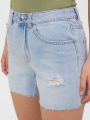  ג'ינס קצר עם קרעים של VERO MODA