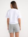  מכנסיים קצרים עם לוגו רקום של RUSSELL ATHLETIC