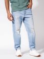  ג'ינס בגזרה רחבה עם קרעים Light wash של AMERICAN EAGLE