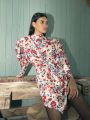  שמלת מיני בהדפס פרחים של SABINA MUSAYEV