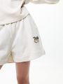  מכנסי טרנינג קצרים עם רקמת לוגו של THRILLS