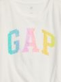  טי שירט עם הדפס לוגו וטוויסט / בנות של GAP