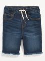  מכנסי ג'ינס קצרים בשטיפה כהה / 12M-5Y של OLD NAVY