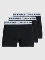  מארז 3 תחתוני בוקסר עם לוגו / גברים של JACK AND JONES