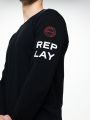  חולצת טי שירט ארוכה עם פאץ' לוגו של REPLAY