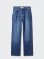  מכנסי ג'ינס מתרחבים של MANGO