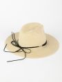  כובע קש רחב שוליים / נשים של YANGA