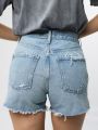  ג'ינס קצר עם קרעים Dee Denim Shorts Muse של AGOLDE