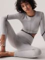  מכנסי טייץ יוגה עם לוגו Adidas By Stella Mccartney של ADIDAS BY STELLA MCCARTNEY