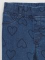  מכנסי ג'ינס בהדפס לבבות / 12M-5Y של GAP