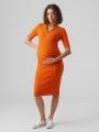  שמלת מידי הריון בטקסטורת פסים / Maternity של VERO MODA