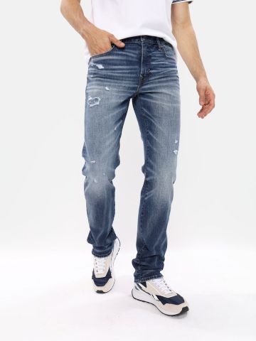 ג'ינס ווש בגזרה ישרה של AMERICAN EAGLE