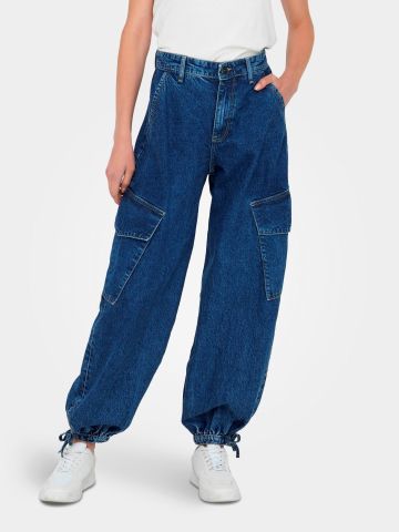 מכנסי ג'ינס קרגו ארוכים של ONLY