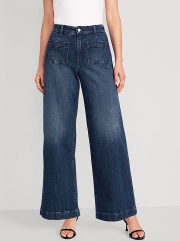 ג'ינס בגזרה רחבה של OLD NAVY