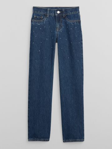 ג'ינס ארוך בעיטור ניטים / בנות של GAP