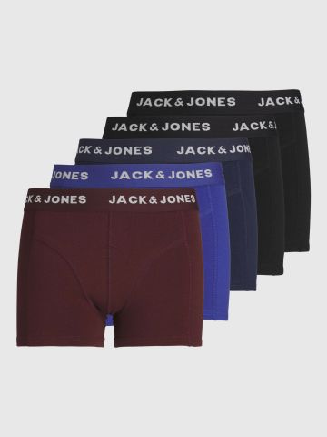 מארז 5 תחתוני בוקסר עם לוגו רץ / TEEN BOYS של JACK AND JONES