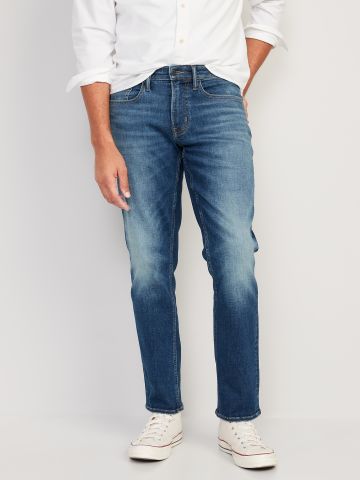מכנסי ג'ינס בגזת STRAIGHT / גברים של undefined