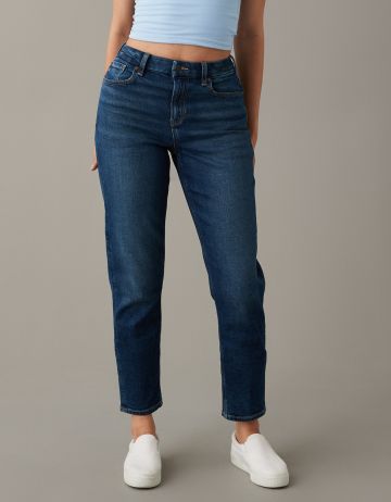 מכנסי ג'ינס CURVY MOM של AMERICAN EAGLE