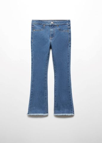 מכנסי ג'ינס עם סיומת פרומה / נשים של MANGO